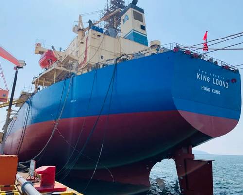 助力換班|廈門華洋海機務(wù)赴大連船廠訪船